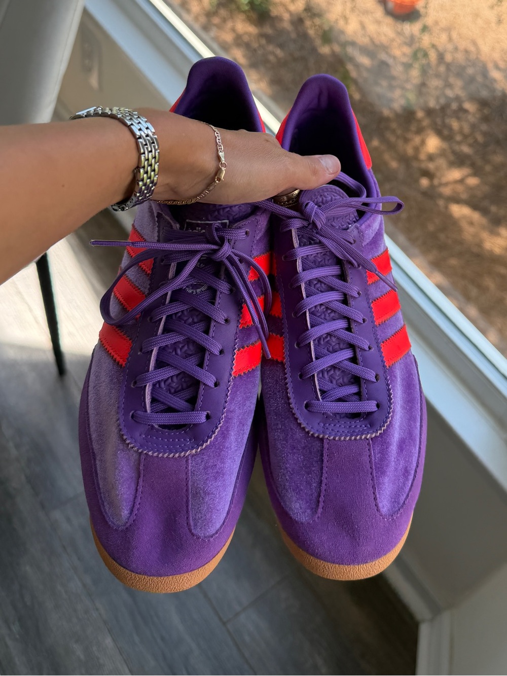 adidas SL 72 OG Active Purple Solar Red (Women's)sz 11 - Picture 4 of 7